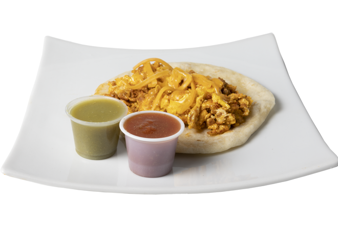 Order Chorizo, Egg, & Cheese Breakfast Taco food online from Lone Star Market store, Humble on bringmethat.com