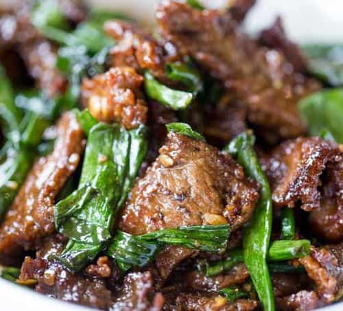 Order M1. Mongolian Beef food online from Jasmine Chinese & Asian Cafe store, Lone Tree on bringmethat.com