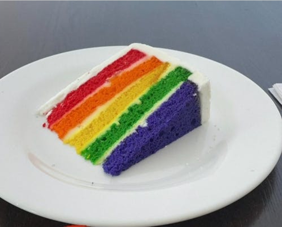 Order Rainbow Cake food online from La Famiglia Ristorante & Pizzeria store, Caldwell on bringmethat.com