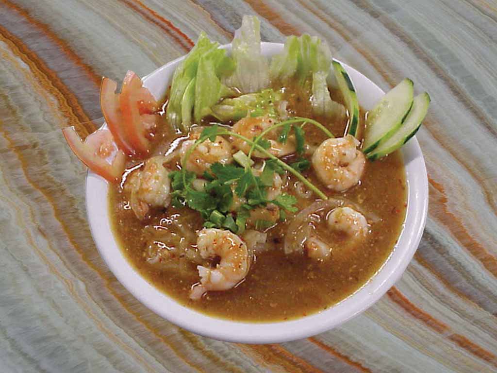 Order 129. Shrimp Saday Sauce Noodle Soup food online from San Sun store, San Francisco on bringmethat.com