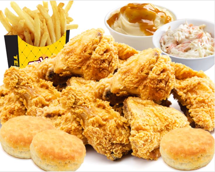 Order 12 P/c Chicken or Tender's w/ Four Side's and Six Biscuit's  food online from Texas Chicken & Burgers store, Bronx on bringmethat.com