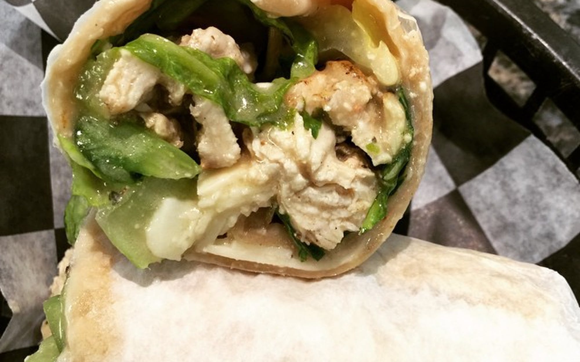 Order Chicken Caesar Wrap - Wrap food online from Double Decker Pizza store, Ridley Park on bringmethat.com