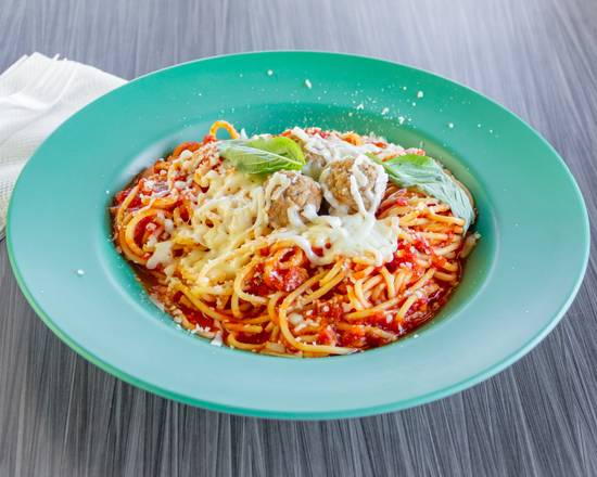 Order Spaghetti & Meatballs food online from Dalia's Pizza store, West Covina on bringmethat.com