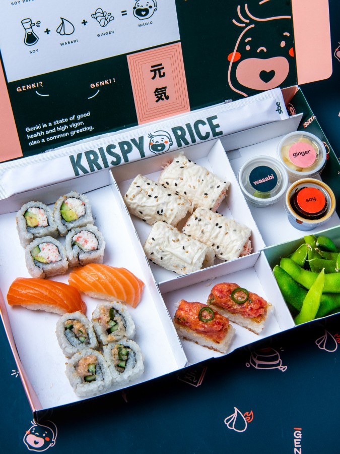 Order The Box food online from Krispy Rice store, San Francisco on bringmethat.com