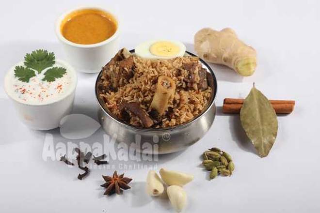 Order AMBUR MUTTON BIRYANI food online from Aappakadai store, Pleasanton on bringmethat.com