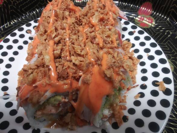 Order Salmon Tempura Roll(Eight pieces) food online from Joa Sushi store, Southgate on bringmethat.com