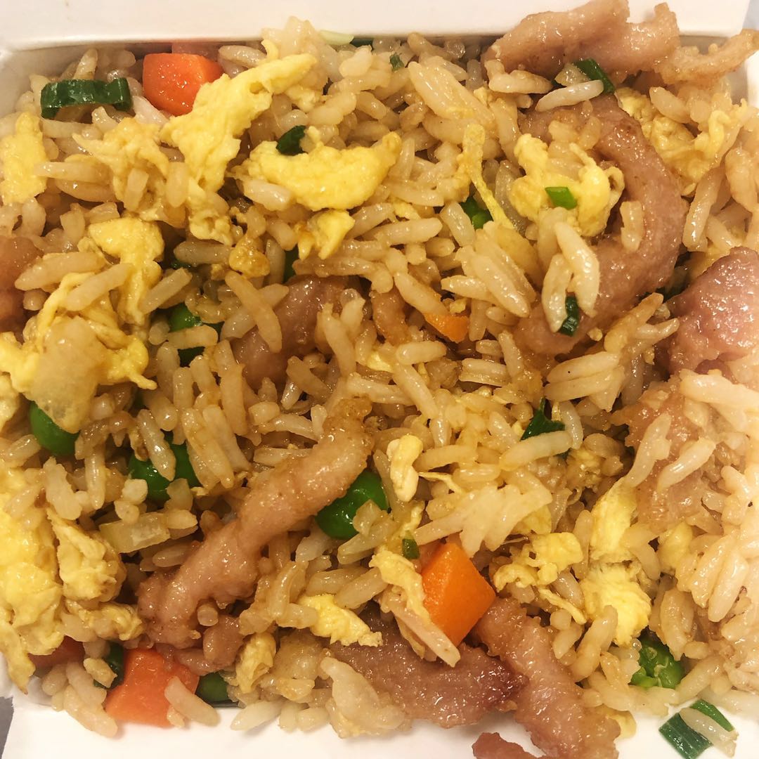 Order Pork Fried Rice food online from China A Go Go store, Las Vegas on bringmethat.com