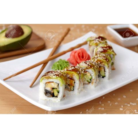 Order Dragon Roll food online from Chikara Sushi & Asian Fusion store, Phoenixville on bringmethat.com