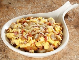 Order Meat Lover's Skillet (850 cal) food online from Jimmy's Egg store, Albany on bringmethat.com