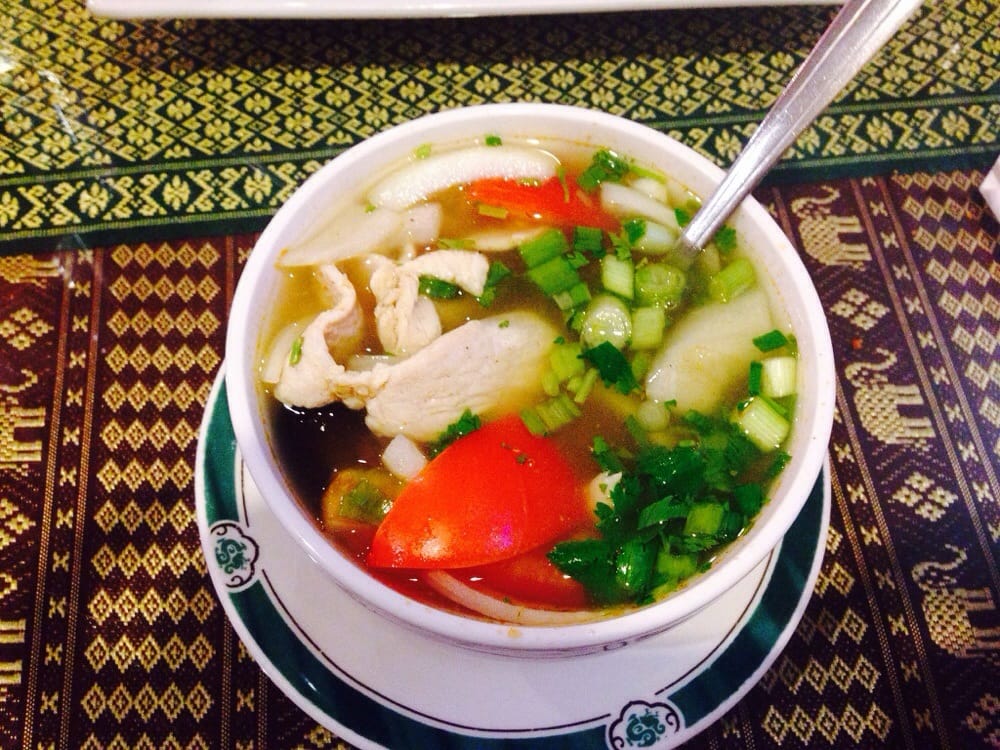 Order Tom Yum Soup food online from Thai House Restaurant store, Palm Springs on bringmethat.com