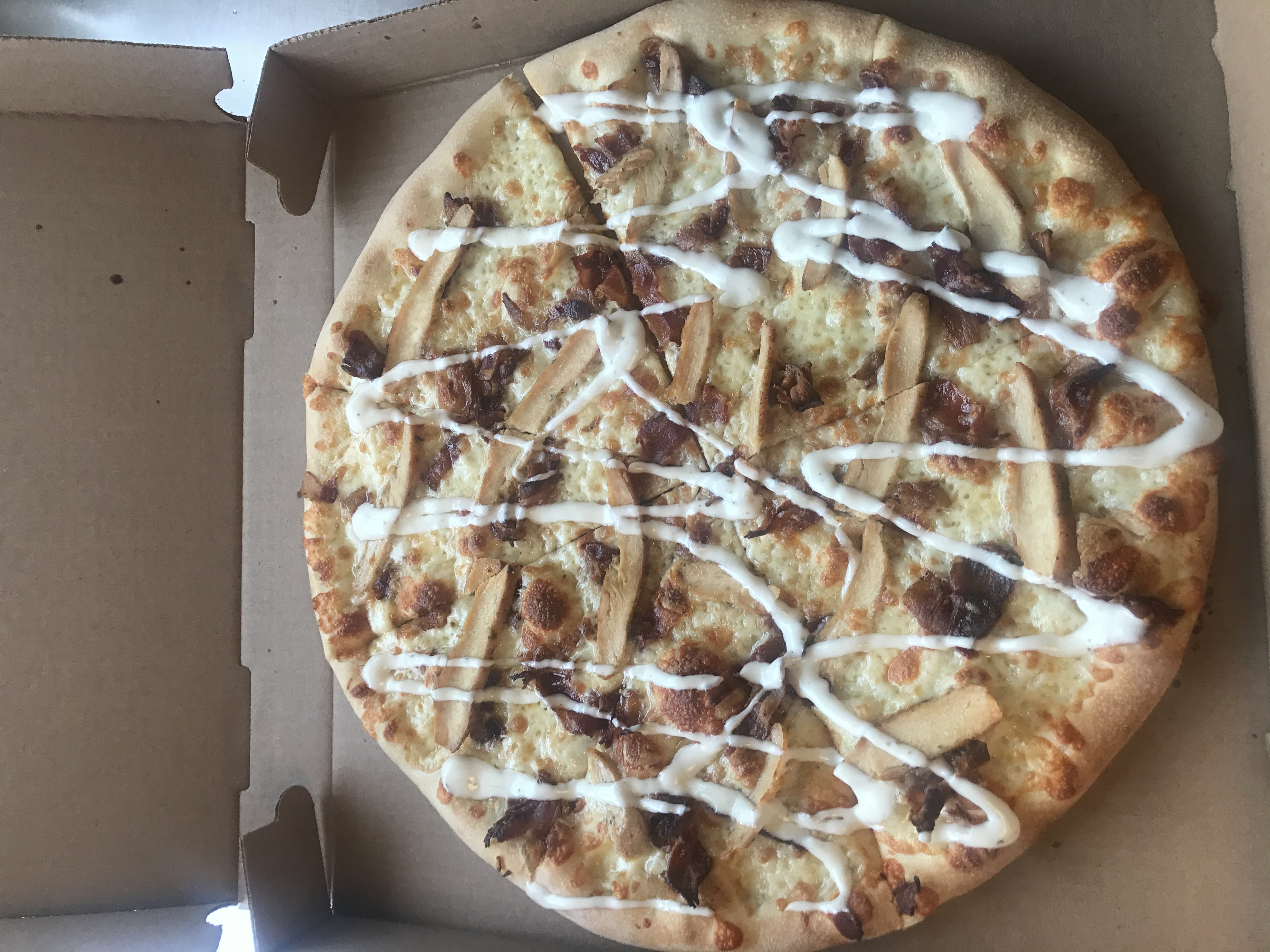 Order Chicken Bacon Ranch Pizza food online from New York Deli & Pizza store, Waltham on bringmethat.com