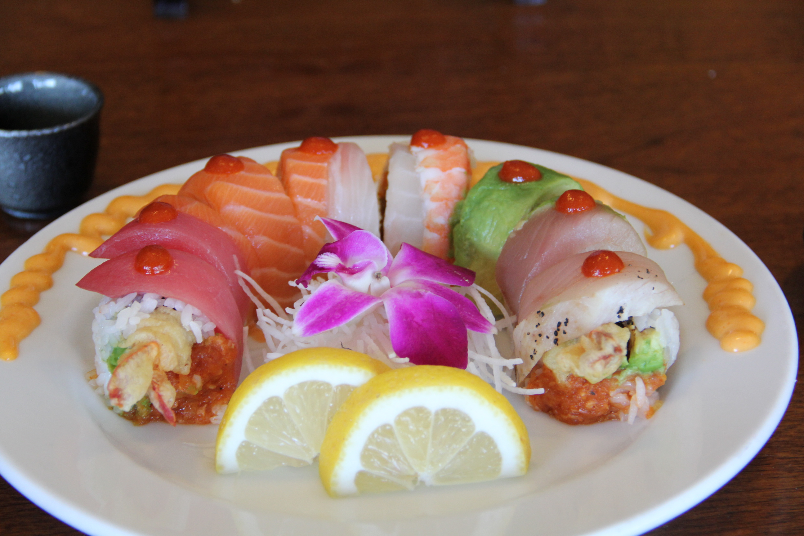 Order Special Rainbow Roll food online from Tomomi Sushi store, Alhambra on bringmethat.com