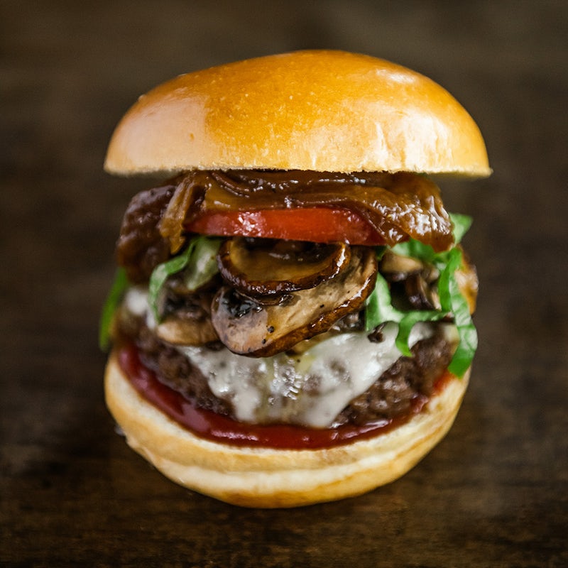 Order MUSHROOM BURGER food online from Beauty & The Burger store, Naperville on bringmethat.com