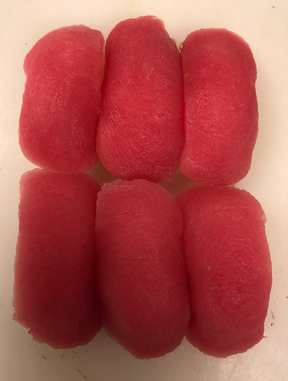 Order 6 ps Tuna Nigiri Platter food online from A Plus Sushi store, Malvern on bringmethat.com