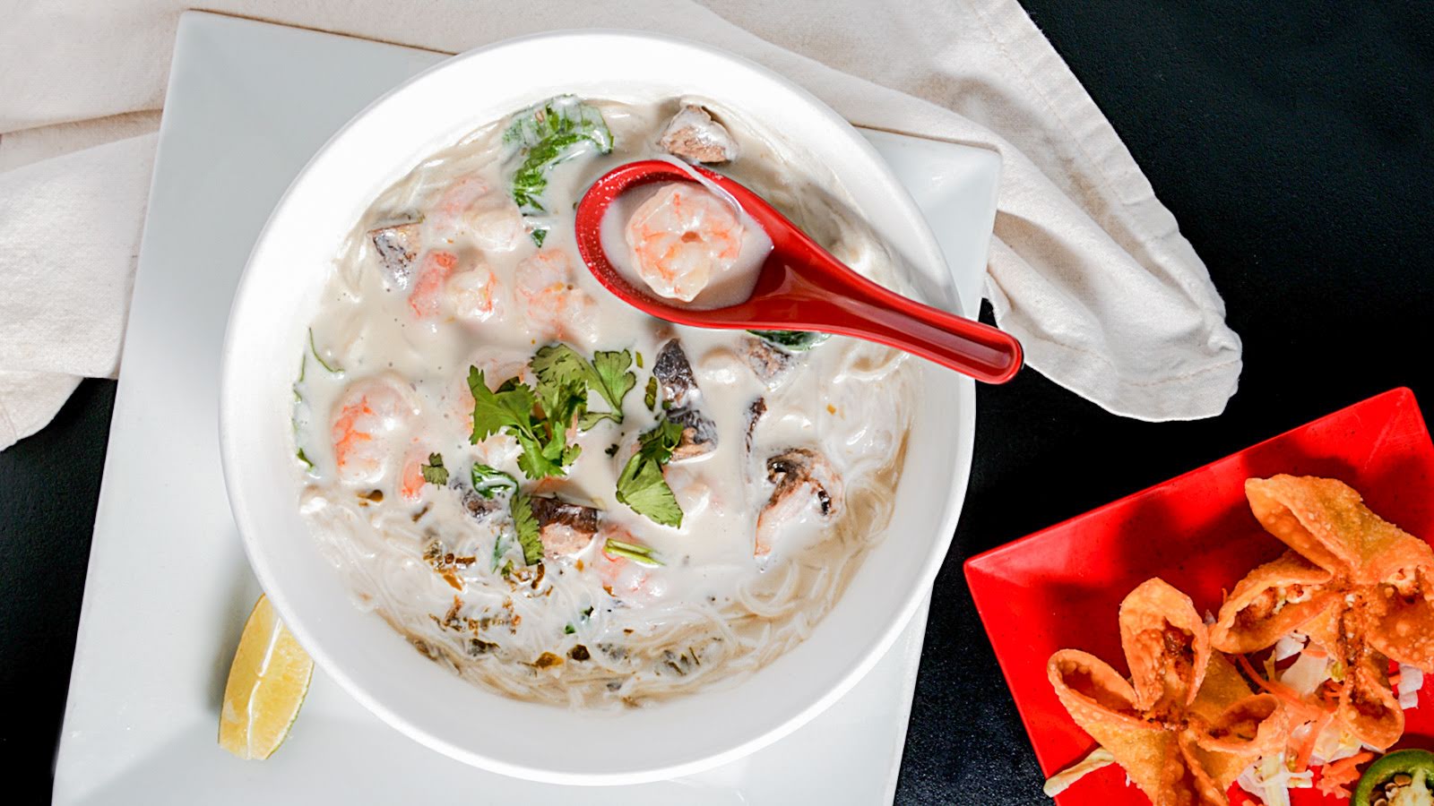 Order Tom Yam Noodle Soup food online from Bamboo Bistro Westgate store, Austin on bringmethat.com