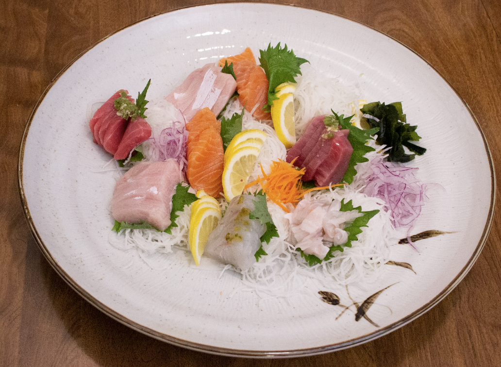 Order Sashimi Platter food online from Sushiaru store, Victorville on bringmethat.com