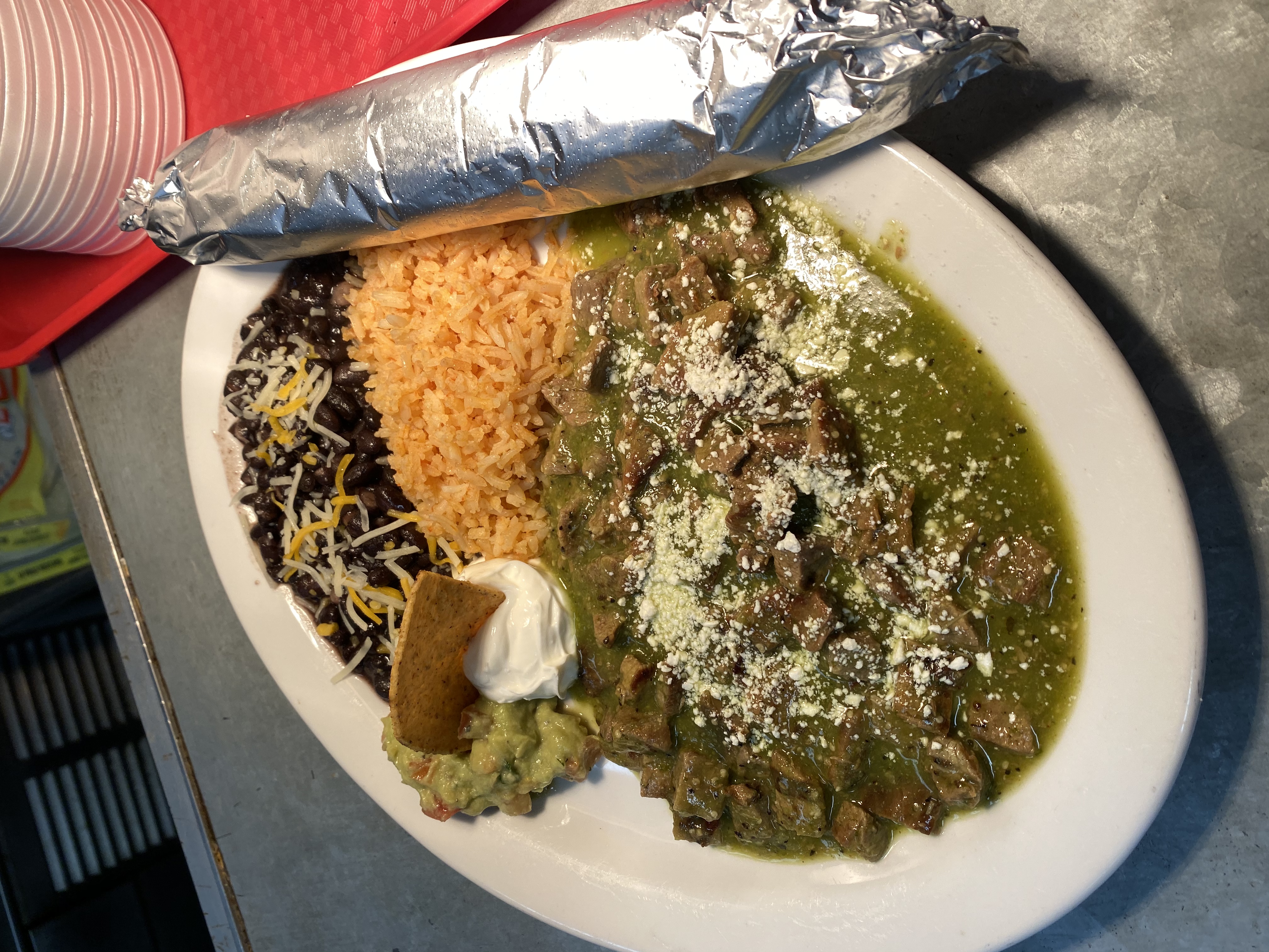 Order Chile Verde food online from Mexicali Grill store, Modesto on bringmethat.com