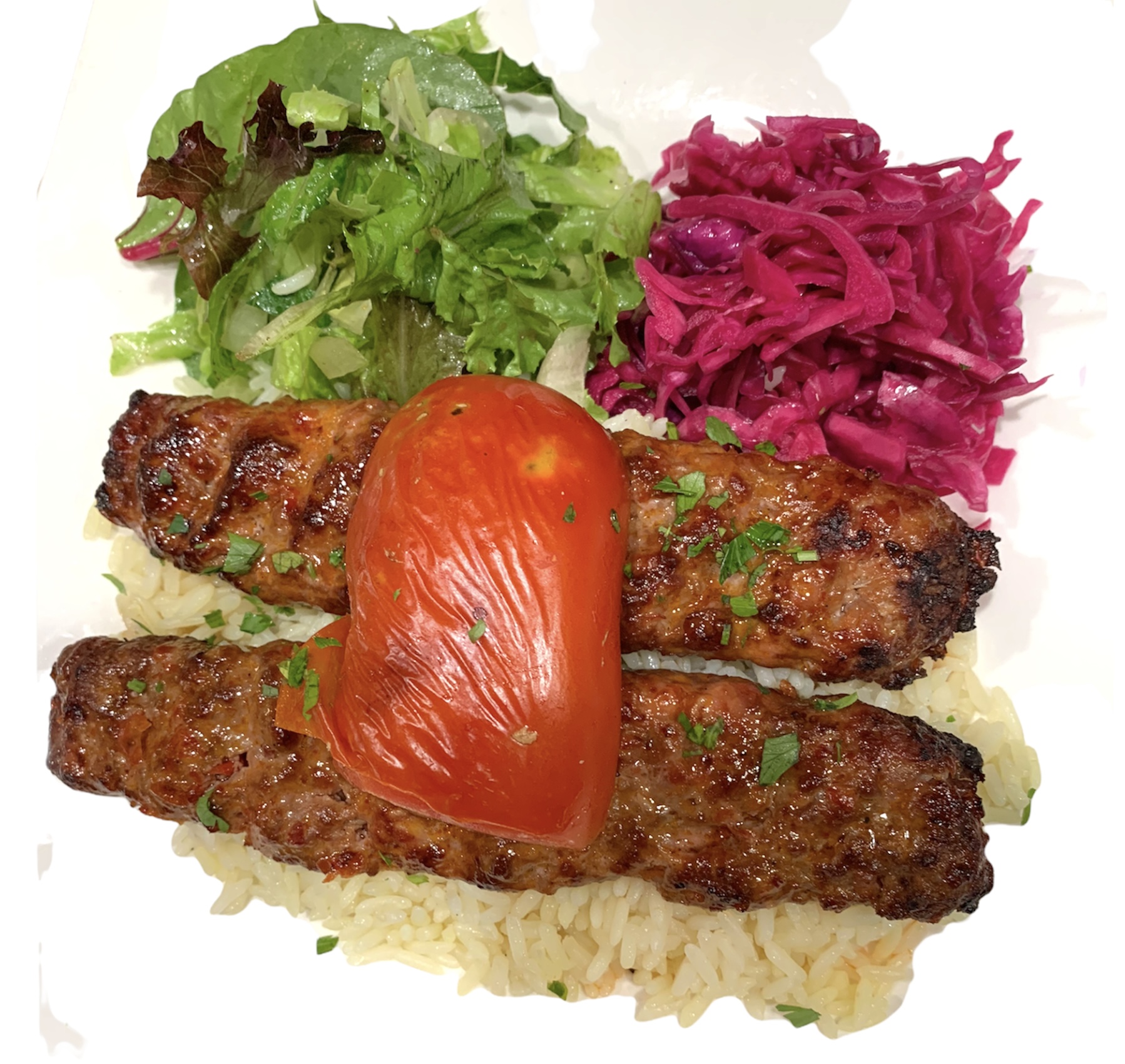 Order 37. Lamb Adana Kebab food online from Sophra Grill store, New York on bringmethat.com