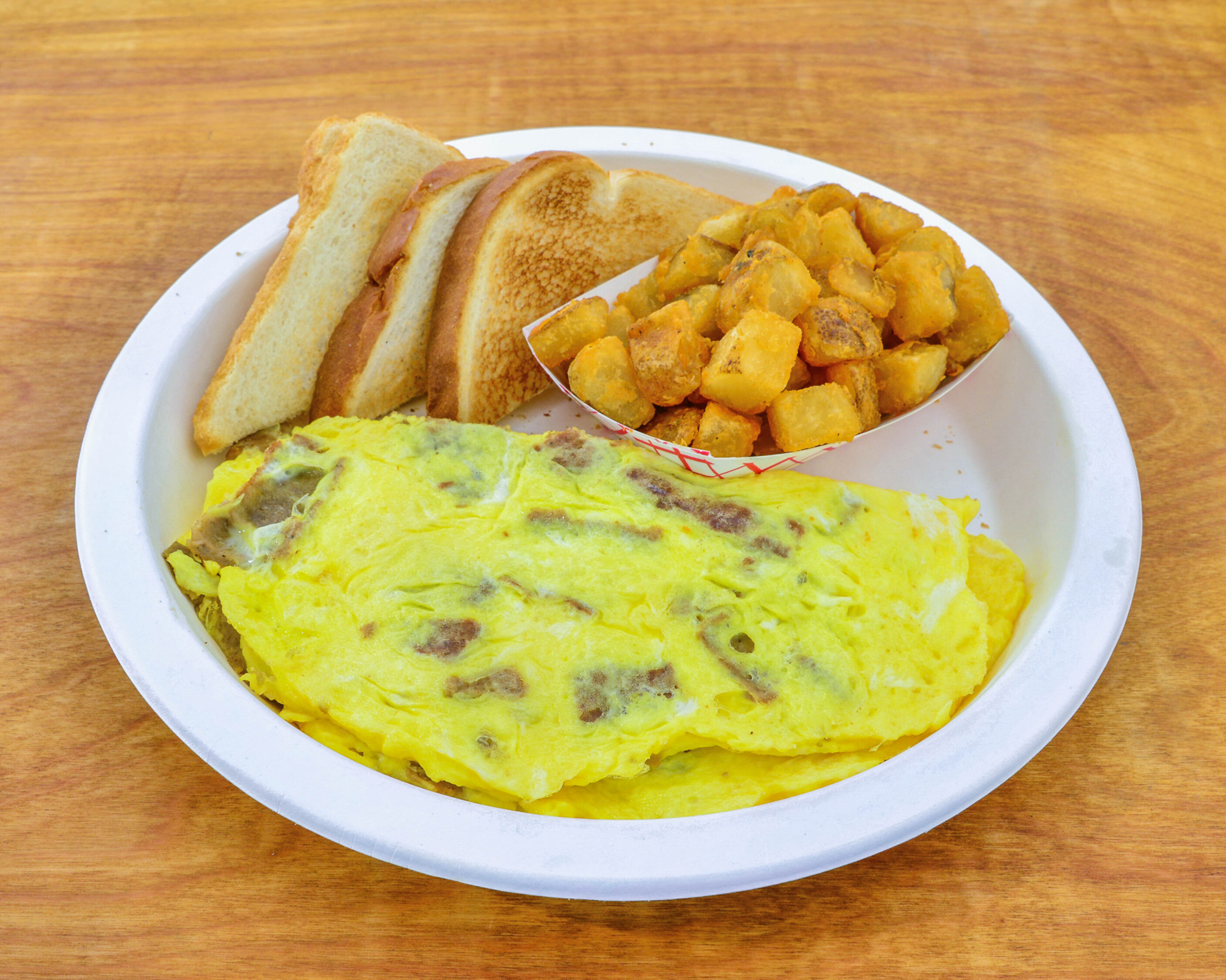 Order Gyro and Feta Cheese Omelette food online from Mykonos Gyros store, Columbus on bringmethat.com