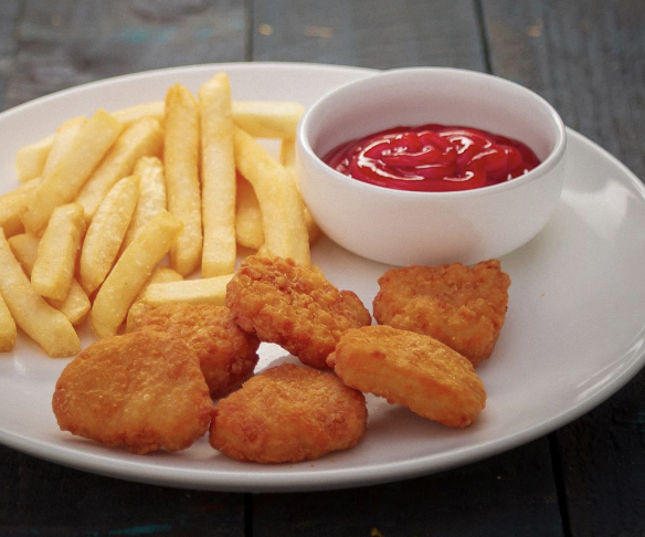 Order Kids 6 Chicken Nuggets food online from Federico Mexican Food store, Albuquerque on bringmethat.com