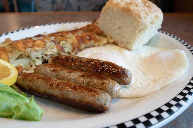 Order Link Sausage & Eggs food online from Black Bear Diner store, Las Vegas - Sahara on bringmethat.com