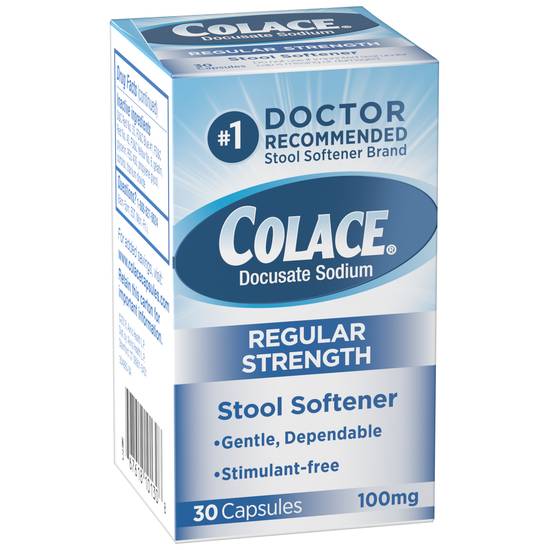 Order Colace Stool Softener Capsules 100 mg (30 ct) food online from Rite Aid store, Warren on bringmethat.com