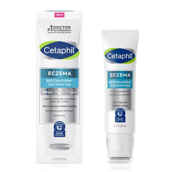 Order Cetaphil Eczema Restoraderm Itch Relief Gel, 2 OZ food online from CVS store, INGLEWOOD on bringmethat.com