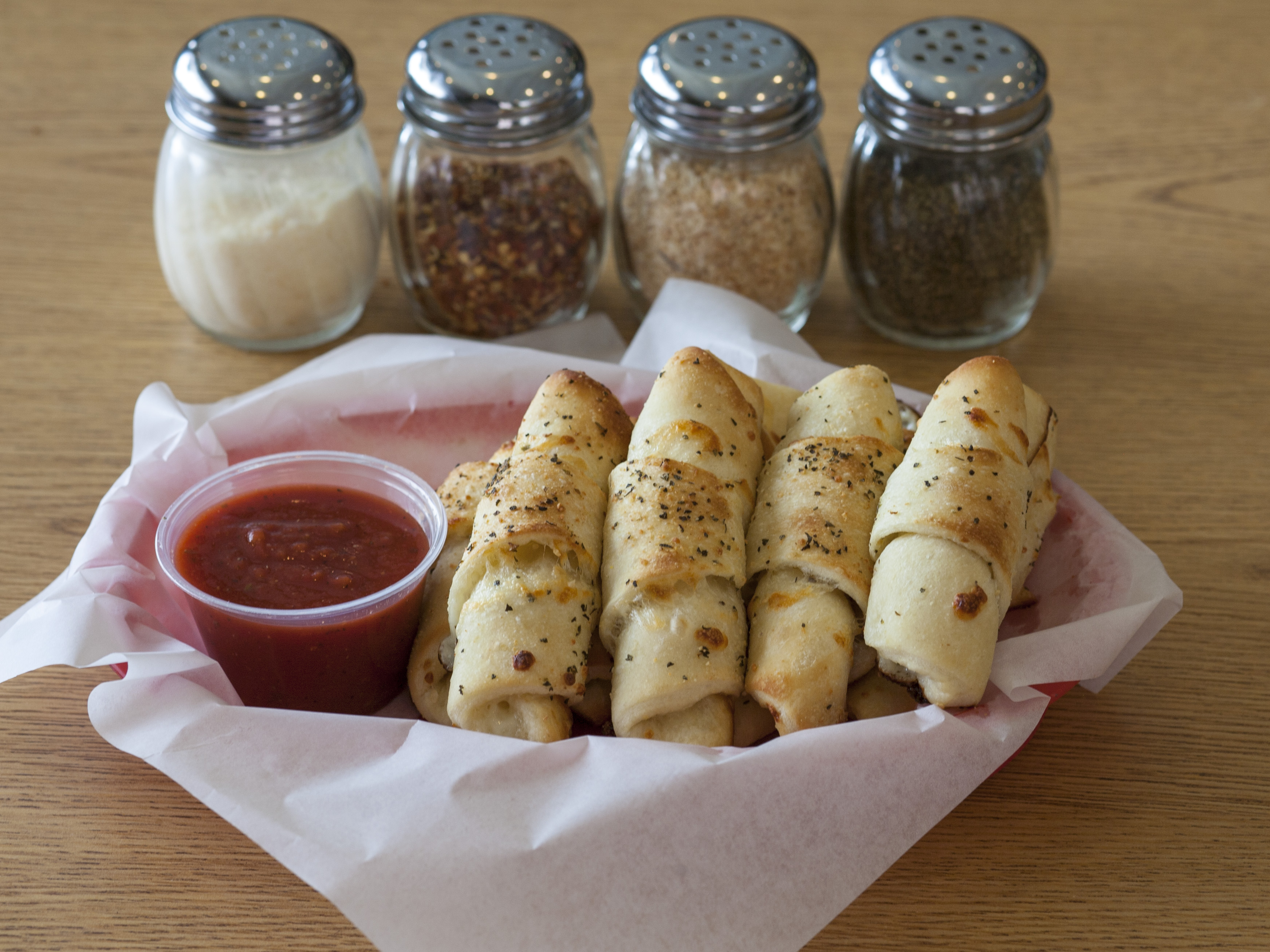 Order Garlic Cheese Rolls food online from Abo's Pizza store, Broomfield on bringmethat.com