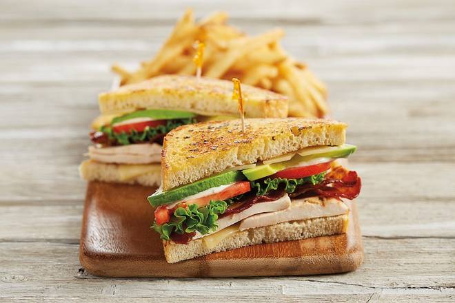 Order California Chicken Club Sandwich food online from Bj Restaurant & Brewhouse store, Downey on bringmethat.com