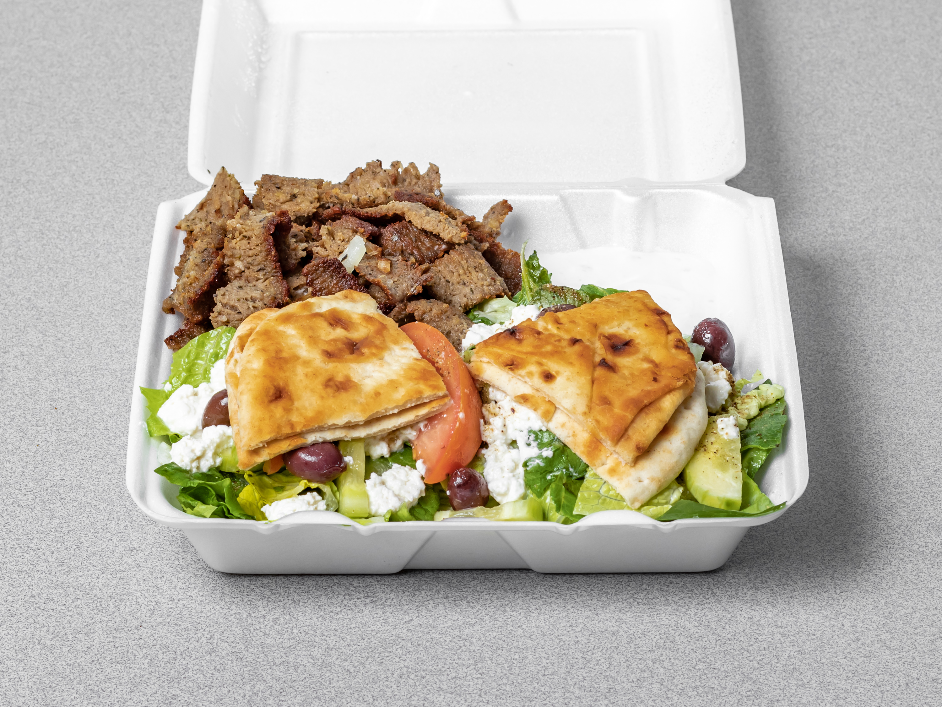 Order Gyros Plate food online from Paul Donuts Subs & Gyros store, Fort Worth on bringmethat.com