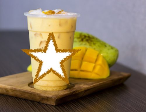 Order Mango Green Milk Tea food online from Sharetea store, Carrollton on bringmethat.com