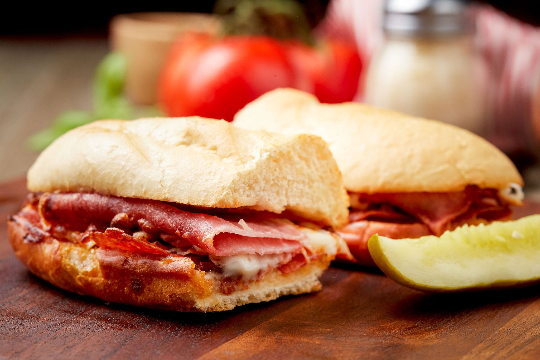 Order Submarine Sandwich - Two Sandwiches food online from Simple Simon's Pizza store, East Bernard on bringmethat.com