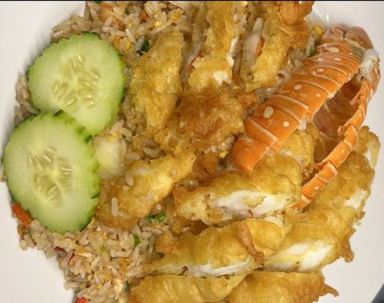 Order Lobster  and  Shrimp Basil Fried Rice    food online from Satto Thai & Sushi Bar store, Atlanta on bringmethat.com
