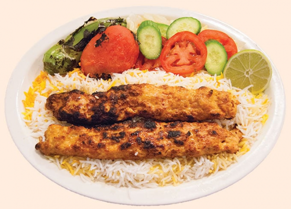 Order 7. Chicken Koobideh Kabob food online from Kabab and More store, Los Angeles on bringmethat.com