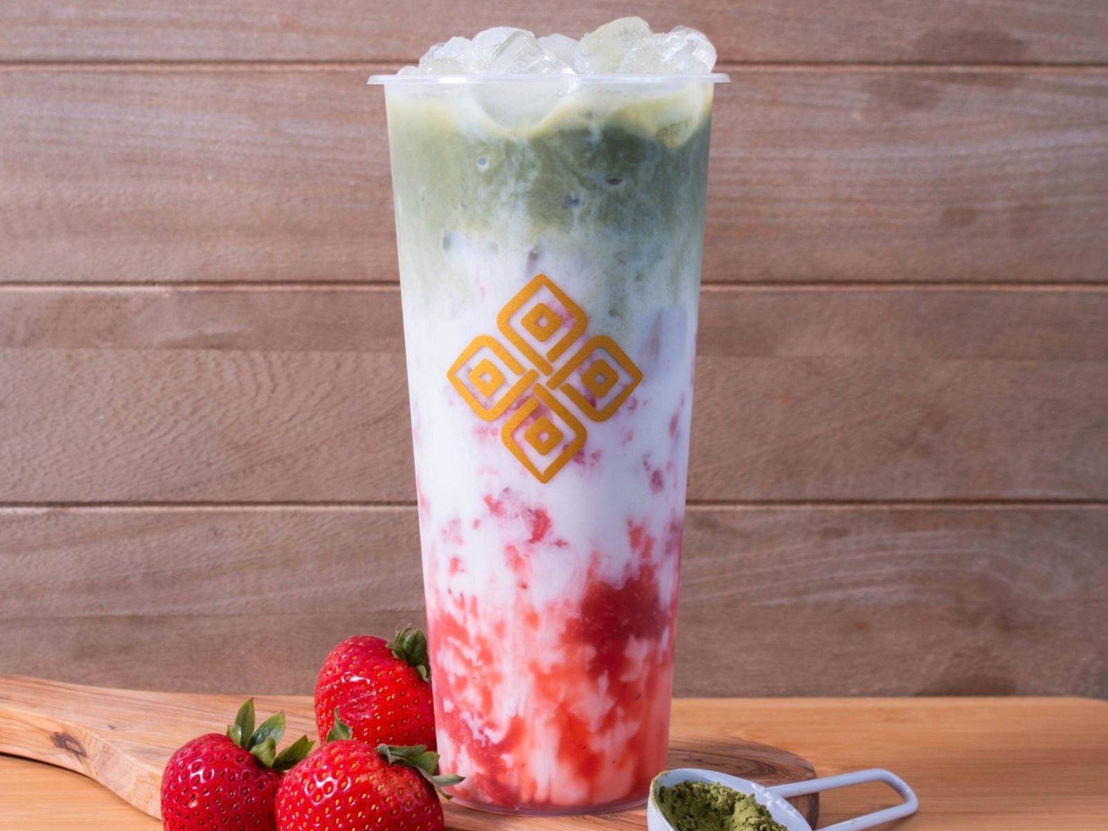 Order （Iced Only）Berry Matcha food online from Prolece Tea store, Chino Hills on bringmethat.com