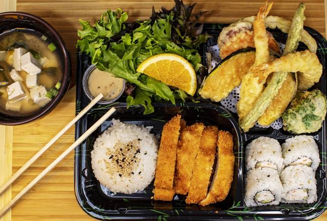 Order Chicken Katsu Bento Box food online from Blue Fish Sushi & Teriyaki store, Huntington Park on bringmethat.com
