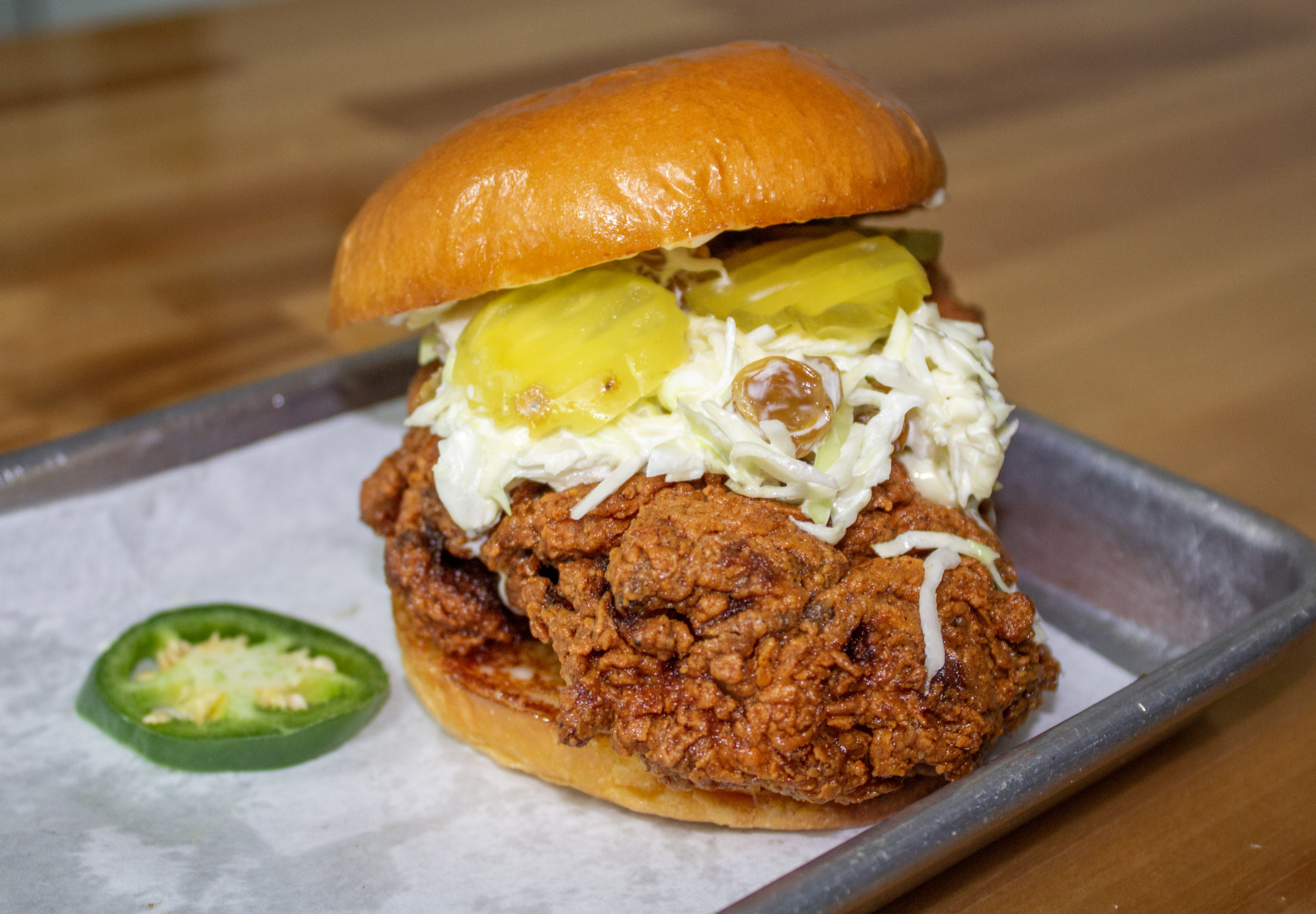 Order Nashville Hot Chicken Sandwich food online from Wing Of Fire store, Cypress on bringmethat.com