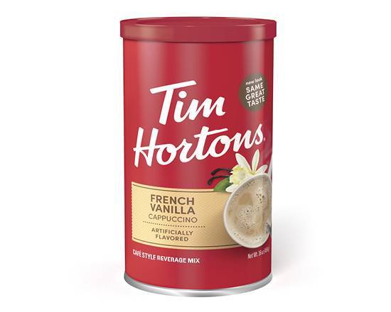 Order French Vanilla Cappucino Mix, 16oz Can food online from Tim Hortons store, Whitehall on bringmethat.com