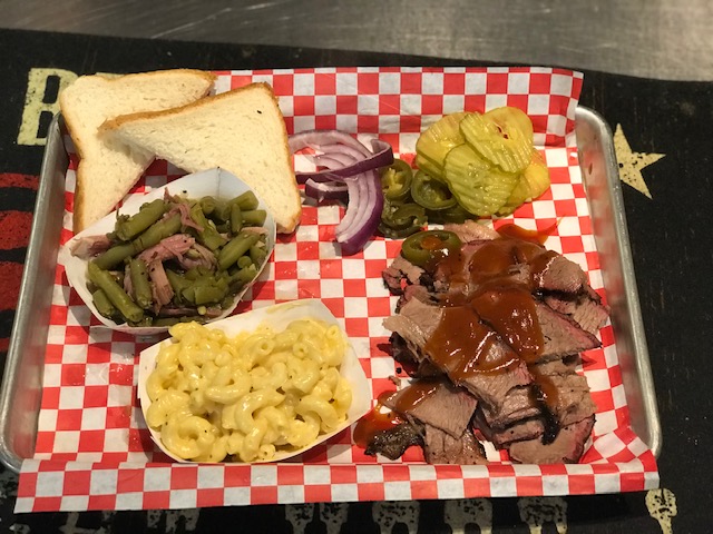 Order 1 Meat Plate with 2 Sides food online from Shortys Texas Bbq - store, Sunnyvale on bringmethat.com