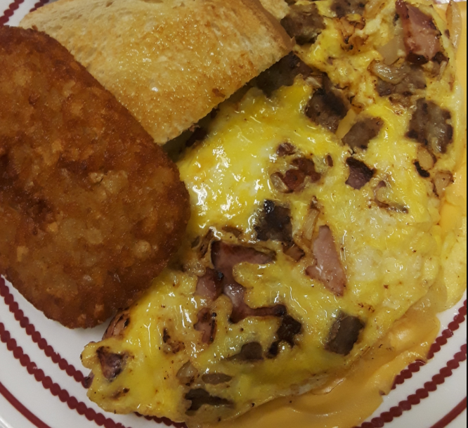Order Chef's Special Omelette food online from Nova Cafe store, Millvale on bringmethat.com