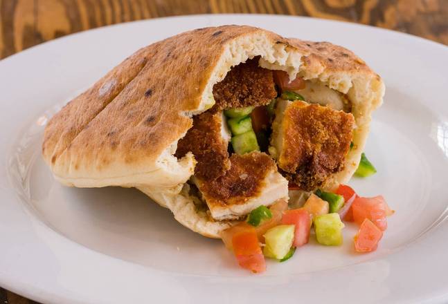 Order Pita Chicken Schnitzel food online from Oren Hummus store, Lafayette on bringmethat.com