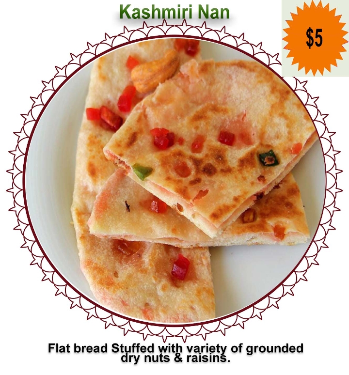 Order Kashmiri Naan food online from Dakshin Indian Bistro - N Hamilton Rd store, Columbus on bringmethat.com