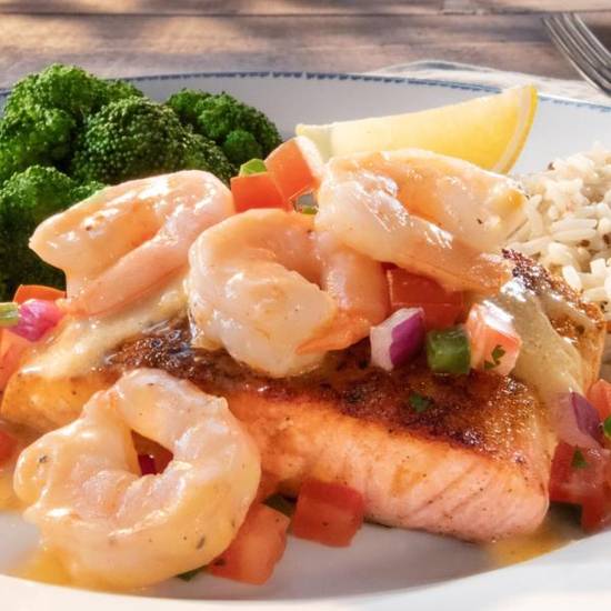 Order Today's Catch - Salmon New Orleans** (Half) food online from Red Lobster store, Tifton on bringmethat.com