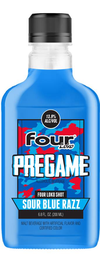 Order Four Loko Pregame Sour Blue Razz food online from Red Roof Market store, Lafollette on bringmethat.com