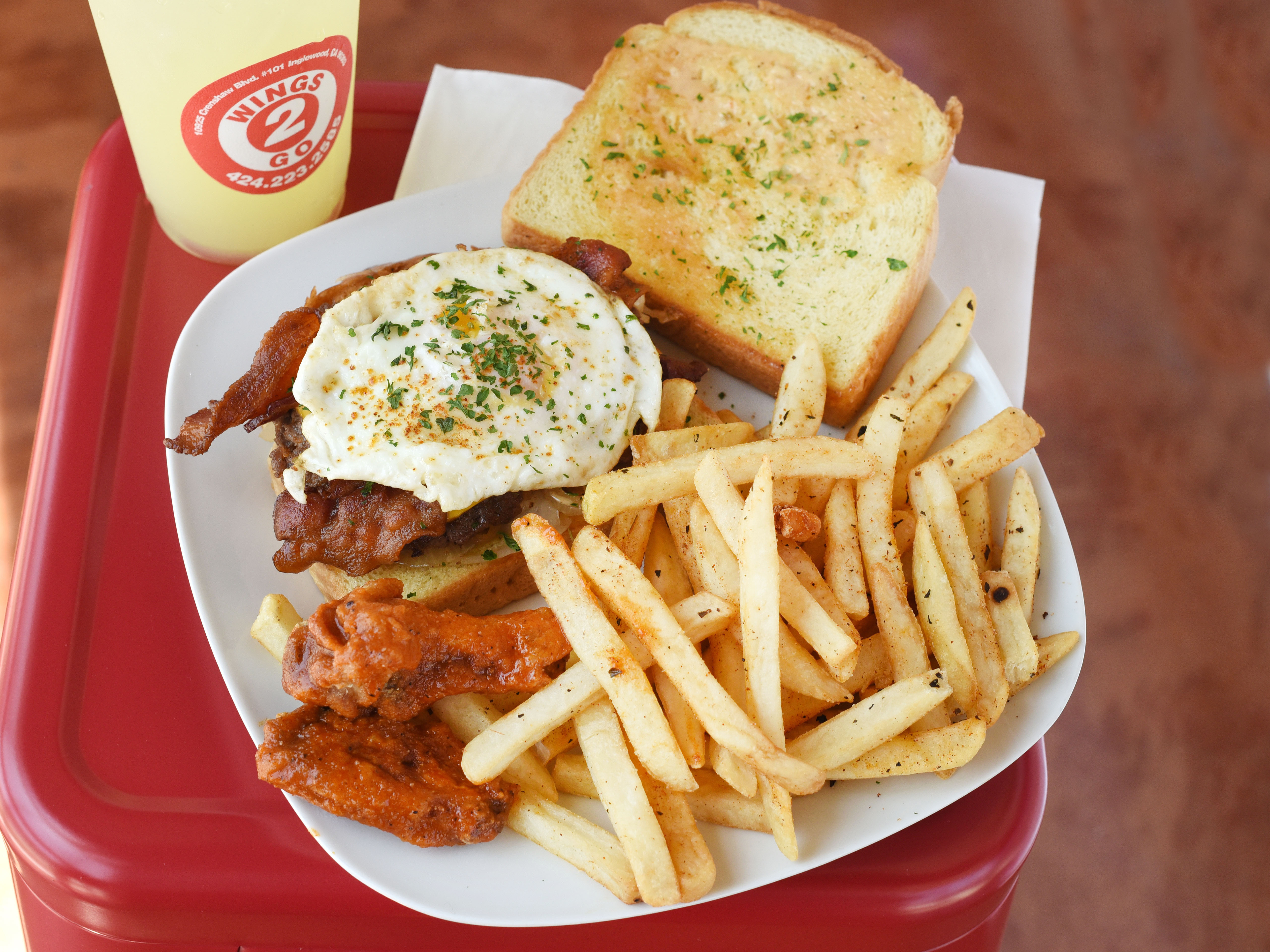 Order Patty Melt Combo food online from Wings 2 Go store, Inglewood on bringmethat.com