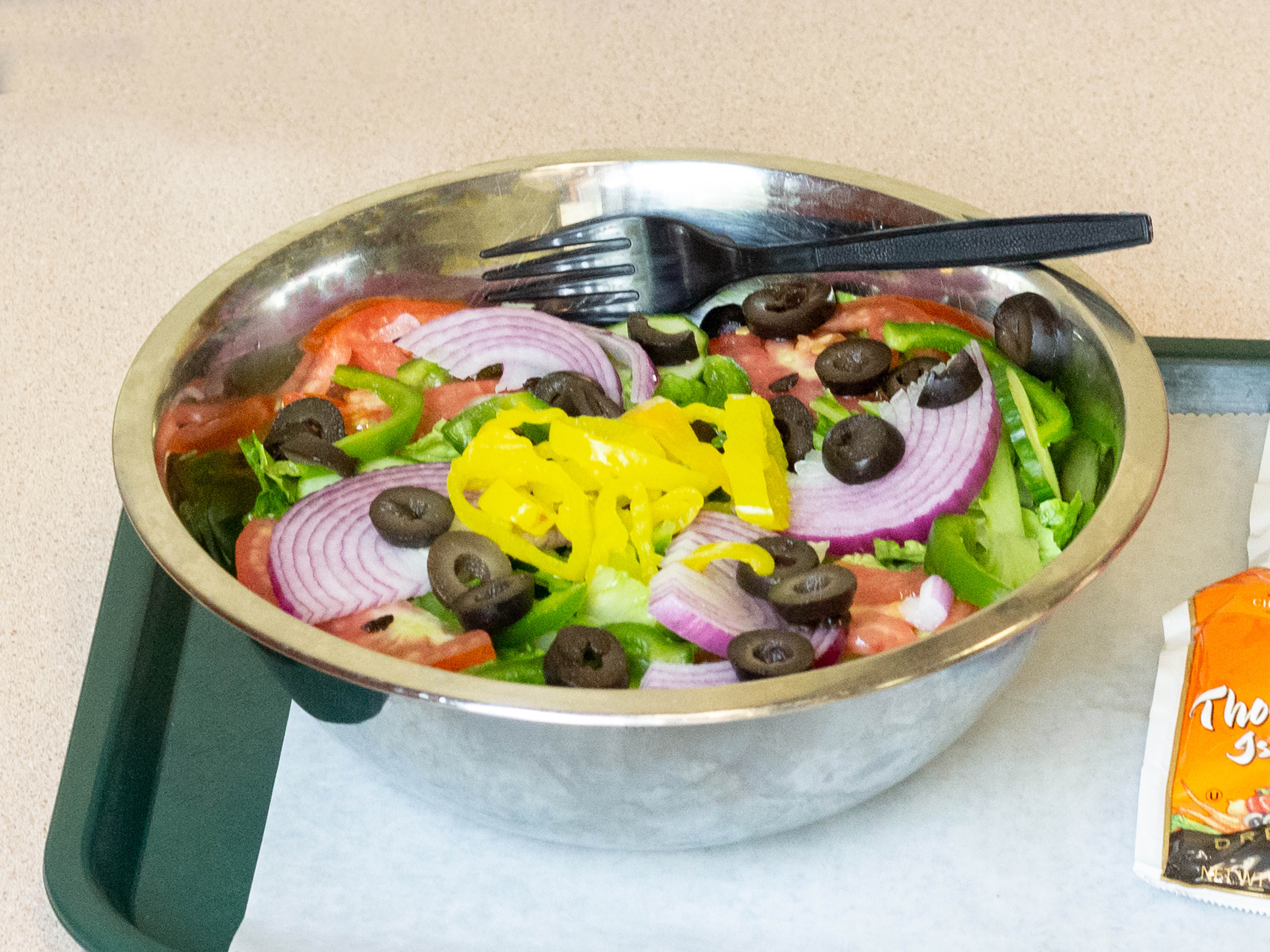Order Garden Salad food online from Cappolla's Pizza and Grill of Cary store, Cary on bringmethat.com