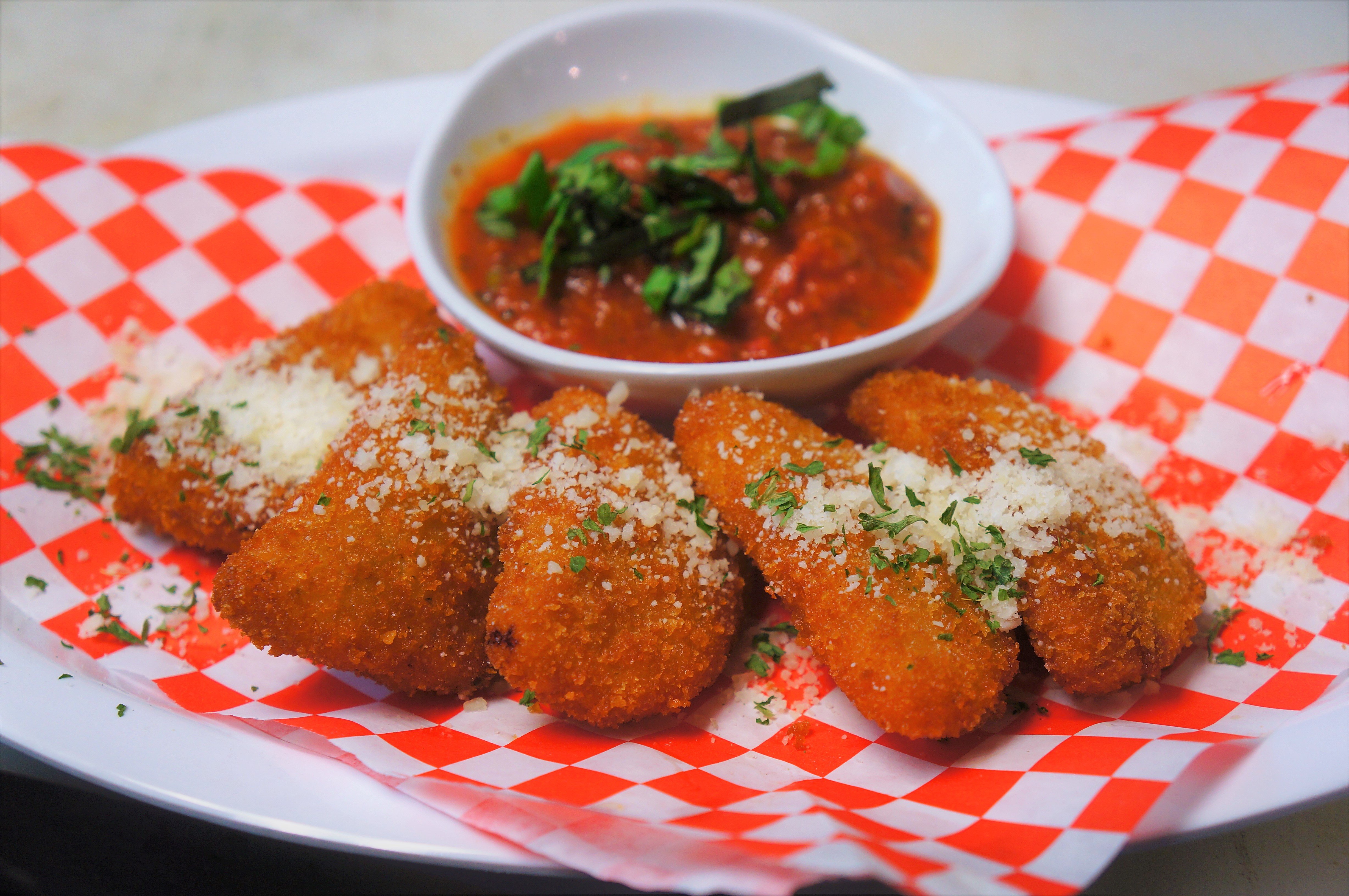 Order Fried Goat Cheese food online from Pizza E Birra store, San Diego on bringmethat.com