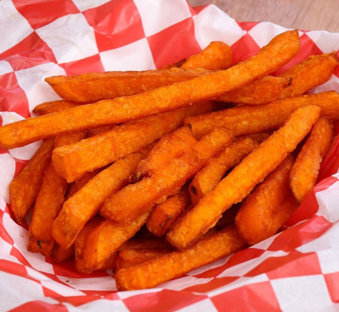 Order Sweet Potato Fries food online from Burns Burger Shack store, Houston on bringmethat.com
