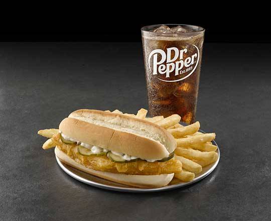 Order Fish Sandwich Combo food online from Long John Silver's store, Gate City on bringmethat.com