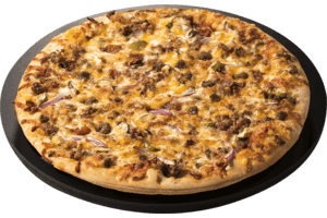 Order Bacon Cheeseburger Gluten Sensitive Crust Pizza - 10'' food online from Pizza Ranch store, Lake Delton on bringmethat.com